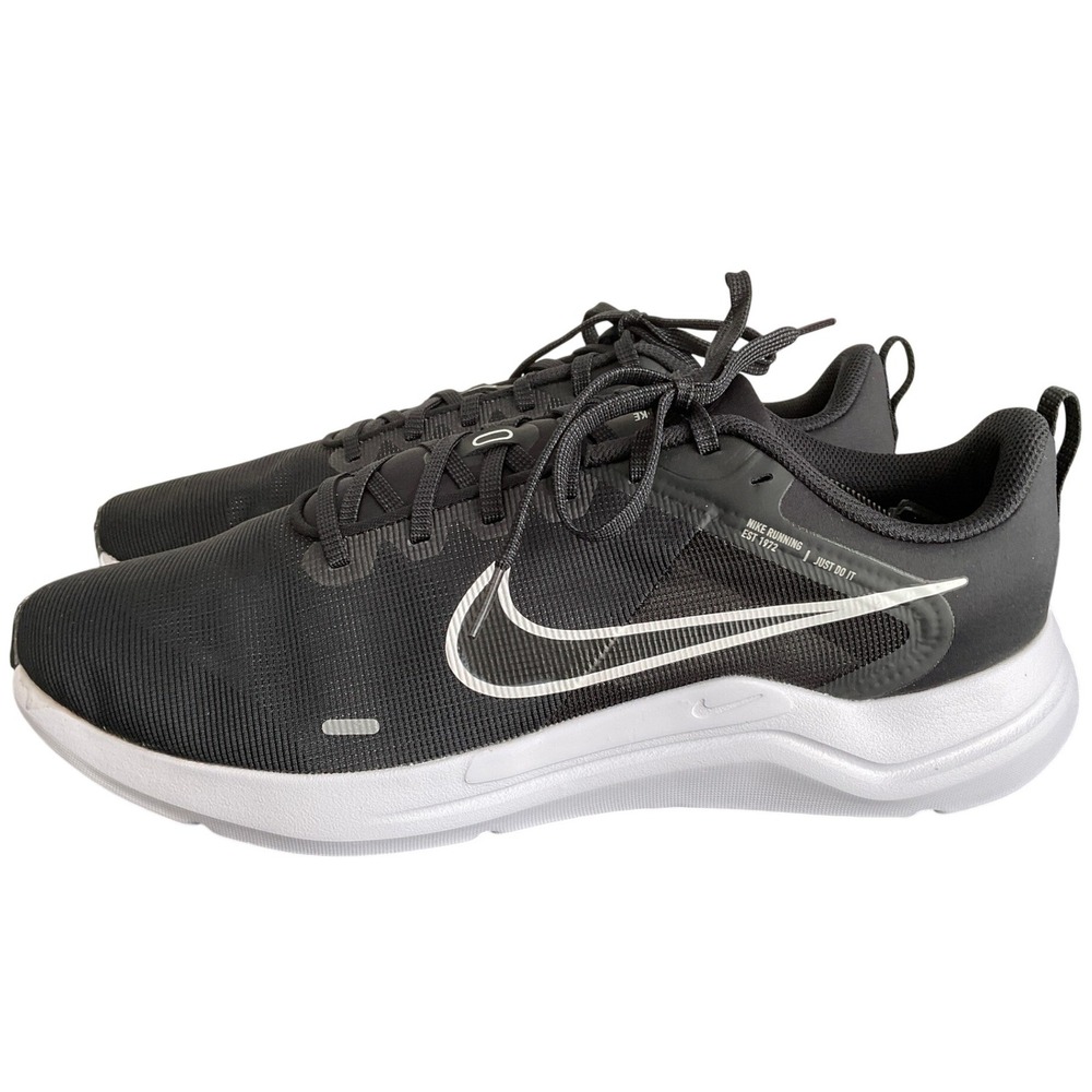Nike Downshifter 12 Mens Running Shoes Black White DD9293-001 Size 13